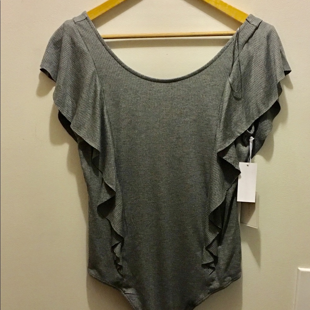 1.State Ruffle Edge Bodysuit NWT - Picture 3 of 8